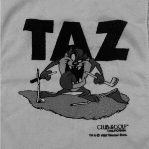New Vintage Warner Bros. Taz Looney Tunes Golf Towel